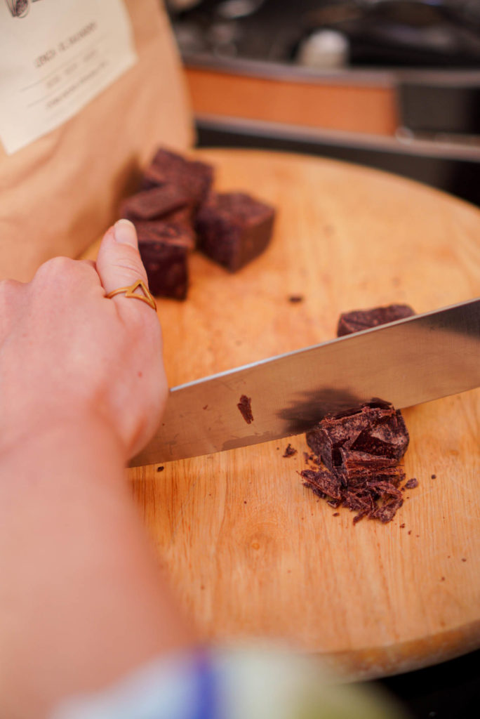 Vai Cacao Lenca Chopping a block